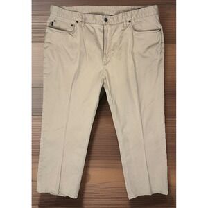 Ralph Lauren 67 Polo Jeans Company Mens Tan Tailored Actual 42x27 Khaki Imported